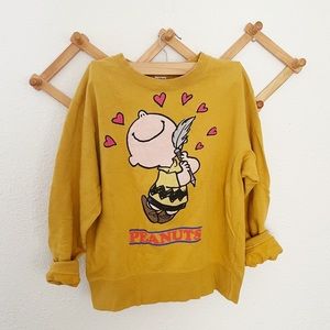 Vintage Peanuts Charlie Brown Sweatshirt SZ Small